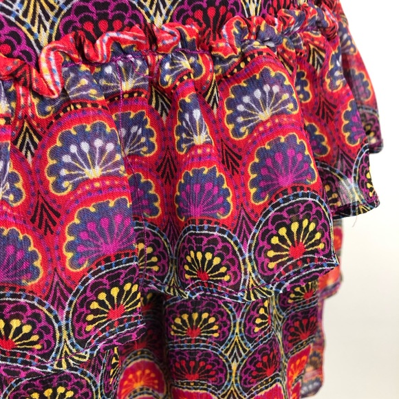 Express | Boho Ruffle Skirt | S - Picture 4 of 6